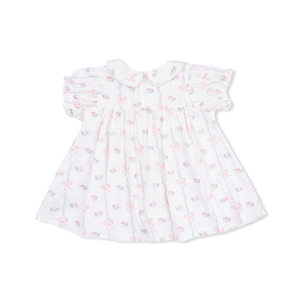 Dainty Buds And Bows Smocked Dress