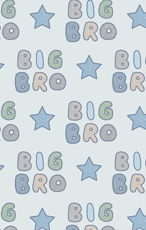Big Bro L/S Loungewear Set- Light Blue