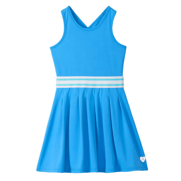 Malibu Blue Pleated Active Dress