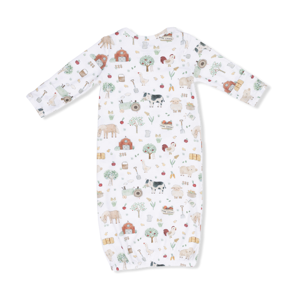 Cute Farm Animals Lap Shoulder Gown