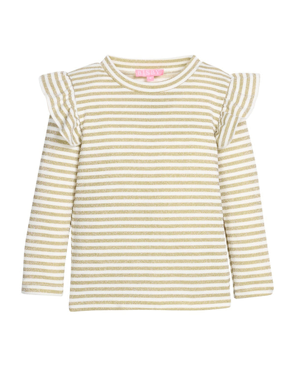 Sadie Top- Gold Stripe