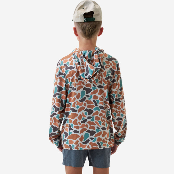 Youth Performance Hoodie- Bayside Camo