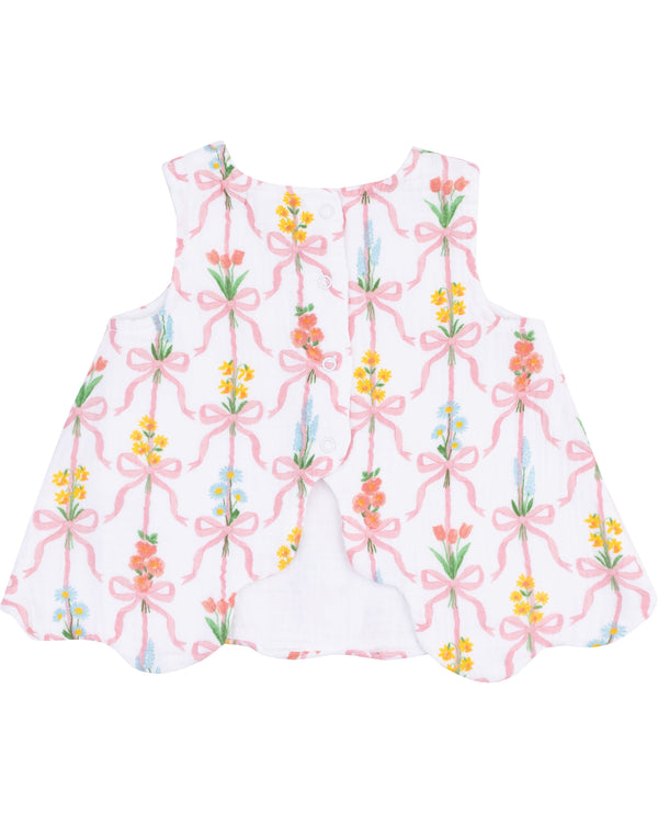 Ribbon Bouquets Scallop Swing Bloomer Set