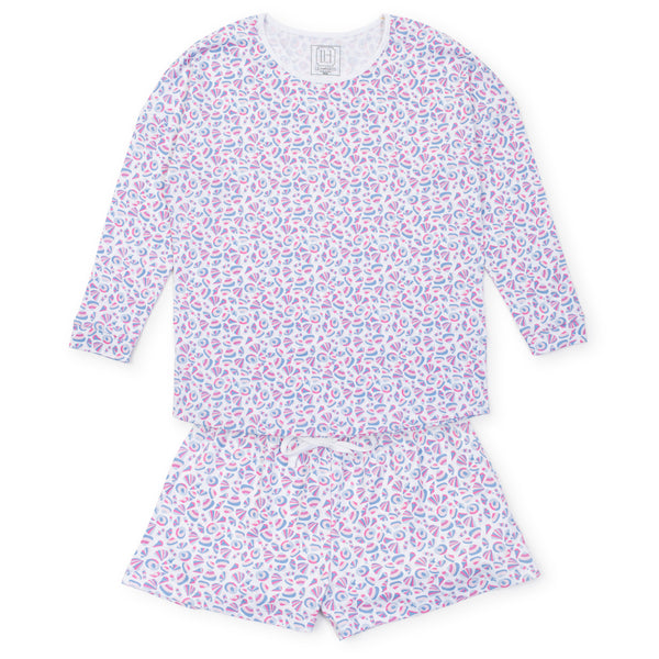 Anna Pajama Short Set- Seashells On The Seashore (Women's)