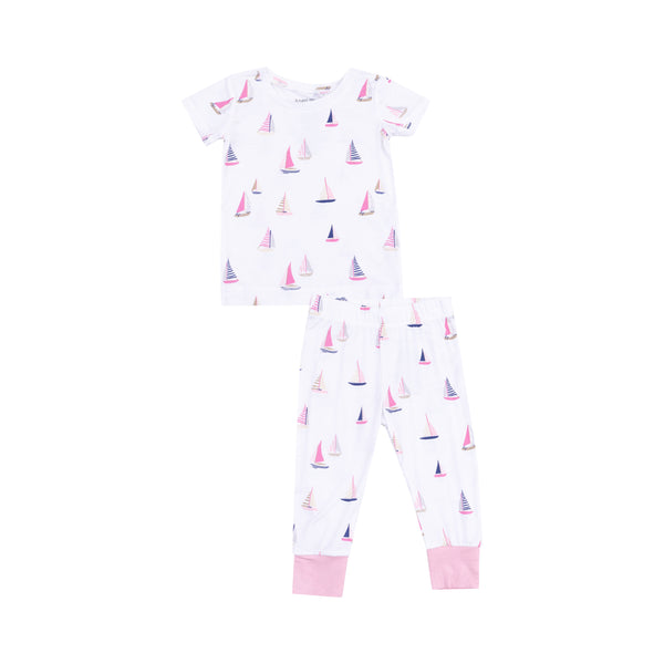 Sailboats Pink S/S Loungewear Set
