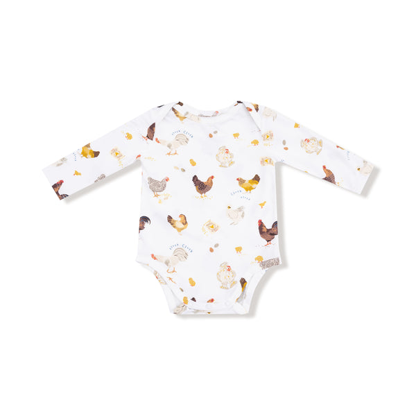 Collector Chickens Bodysuit- White