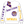 Licensed LSU Big Icons Scattered All Over Sweatshirt- (Women's)