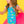 Ruffle V-Back One Piece- Neon Pool Party