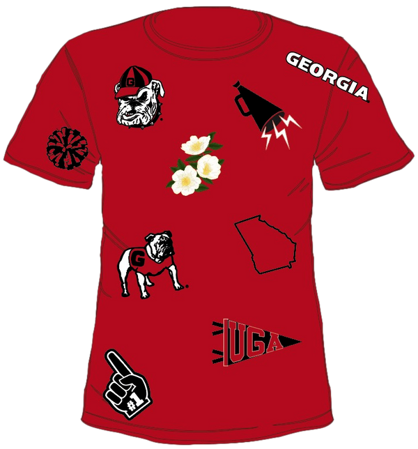 Licensed UGA Mini Icon Tee- (Women's)