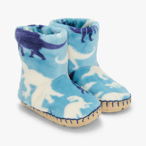 Dino Silhouette Fleece Slippers