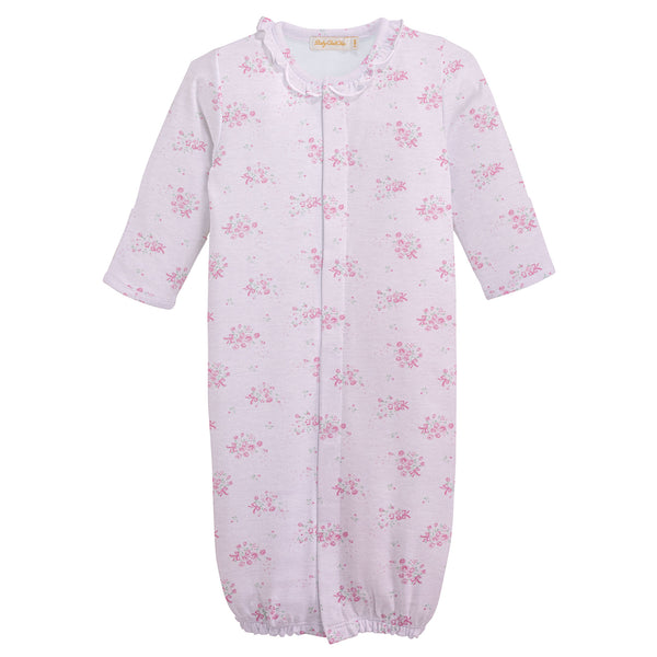 Tiny Bunch Of Roses Conv. Gown W/ Ruffle