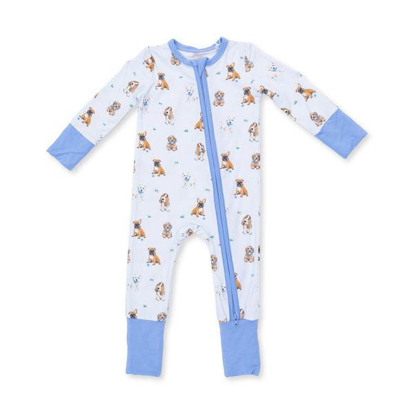Bestie Dogs Convertible Romper- Blue