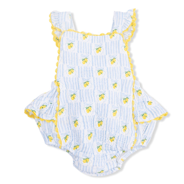 Lovely Lemons Ric Rac Ruffle Sunsuit