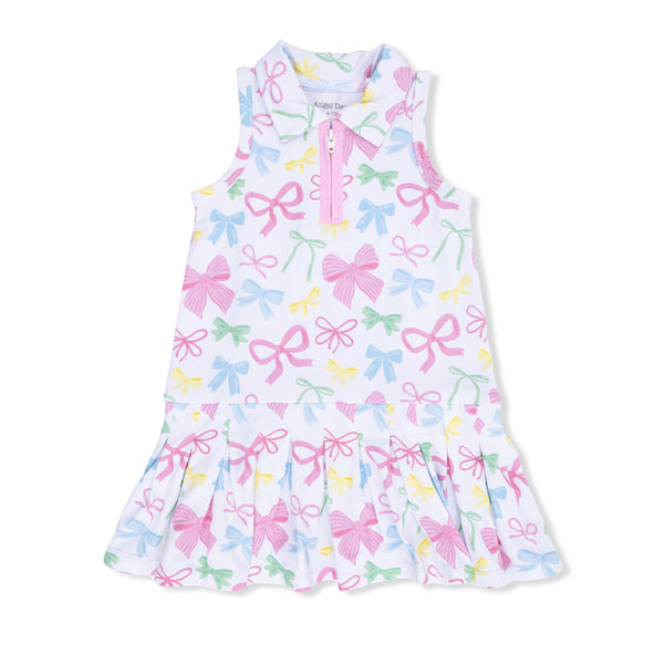 Sweet Bows Polo Tennis Dress W/ Cartwheel Short