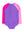 Zipper One Piece Rash Guard Swimsuit- Neon Purple Color Block