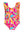 Waterfall One Piece Swimsuit- Neon Tropical Adventure