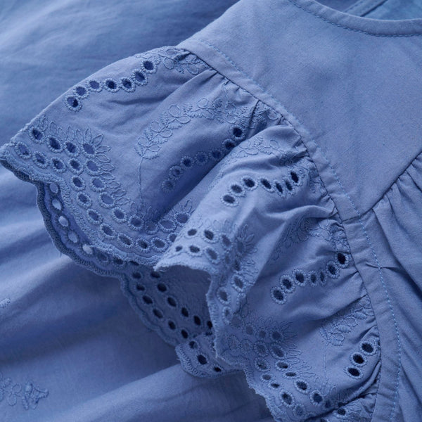 Colony Blue Top Embroidery