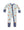 Touchdown Time Grey Mist 2 Way Zipper Romper