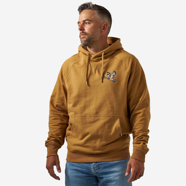 Fleece Hoodie- On The Fly- Light Brown (Men's)
