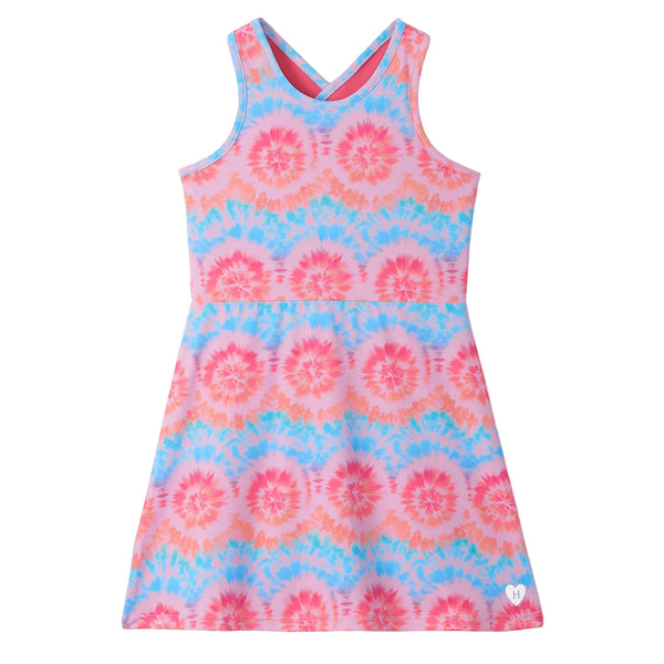 Starburst Tie Dye Active A-Line Dress