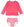 Long Sleeve Rash Guard Bikini- Hot Pink Heart/Polka Dot
