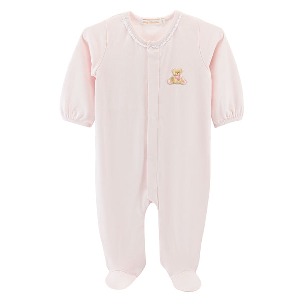 Toys Embroidered Footie- Pink