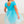 Princess Bow Twirl Dress- Teal Golden Princess