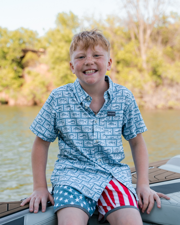 Youth Swim Trunk- Throwback USA