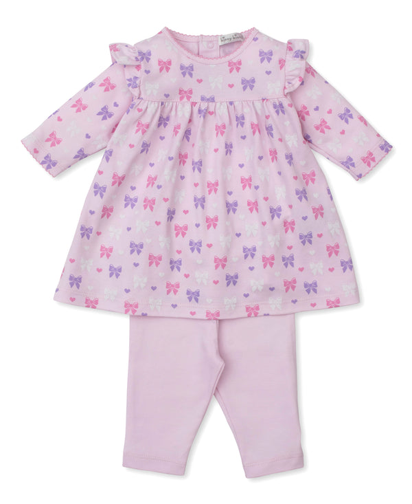 Billowy Bows Dress Set- Multi Pink