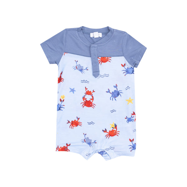 Crayon Crabs Henley Shortall- Blue