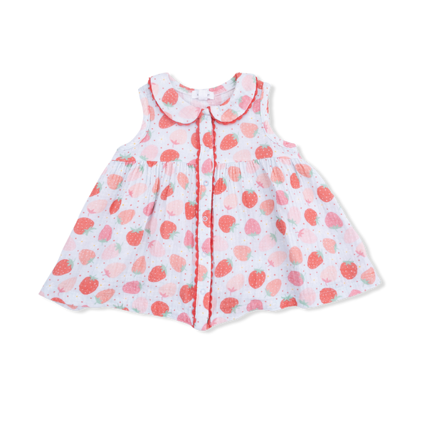 Strawberry Bliss Jill Dress Sleeveless W/ Bloomer