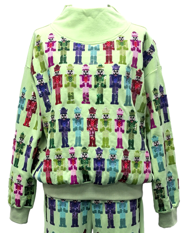 Mint Multi Nutcracker Sweatshirt- (Women's)