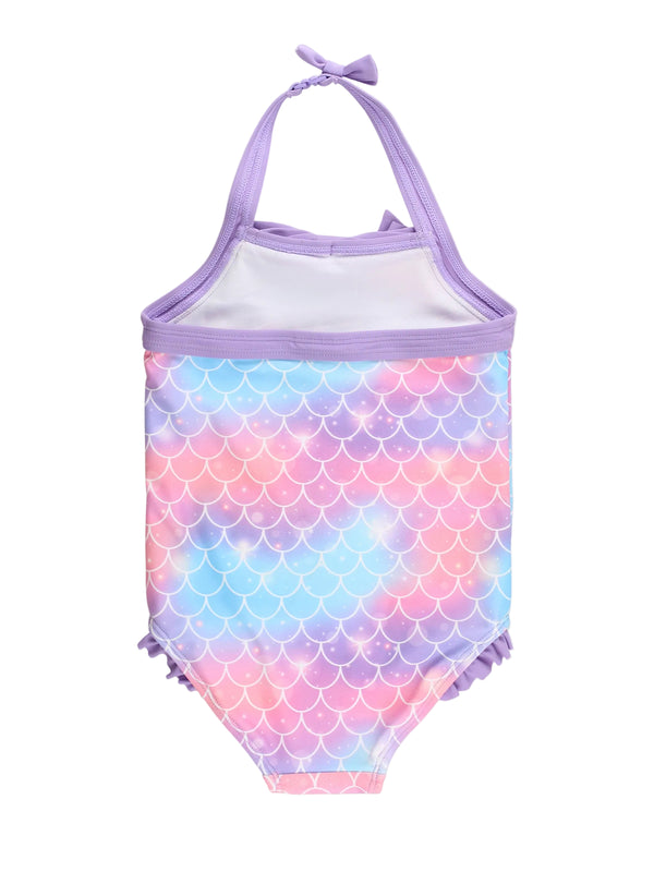 Halter One Piece Swimsuit- Shimmer Mermaid Tale