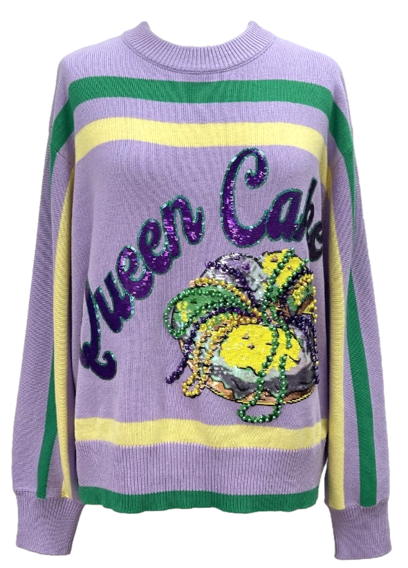 'Queen Cake' Striped Sweater- (Women's)