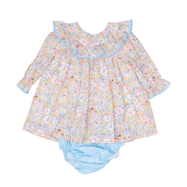 Layla Prairie Blue Petals Bloomer Set