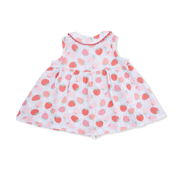 Strawberry Bliss Jill Dress Sleeveless W/ Bloomer
