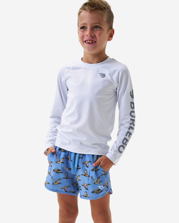 Youth Swim Trunk- Jumbo Mallards Blue