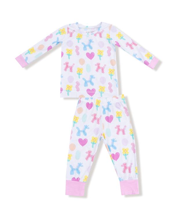 Balloon Animals Pink L/S Loungewear Set