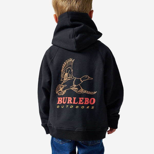 Youth Fleece Hoodie- Duck Wild Black