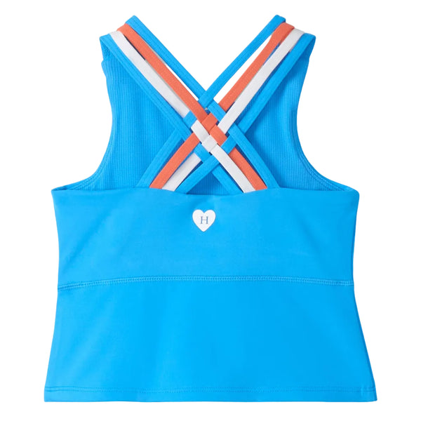 Malibu Blue Strappy Active Tank