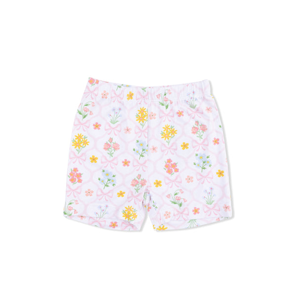 Spring Blooms Bow Trellis Loungewear Short Set