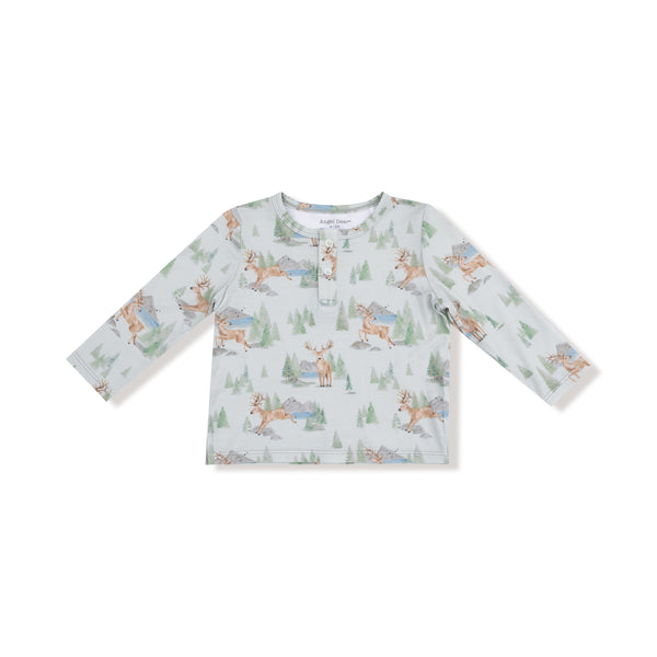 Buck Deer L/S Henley Shirt