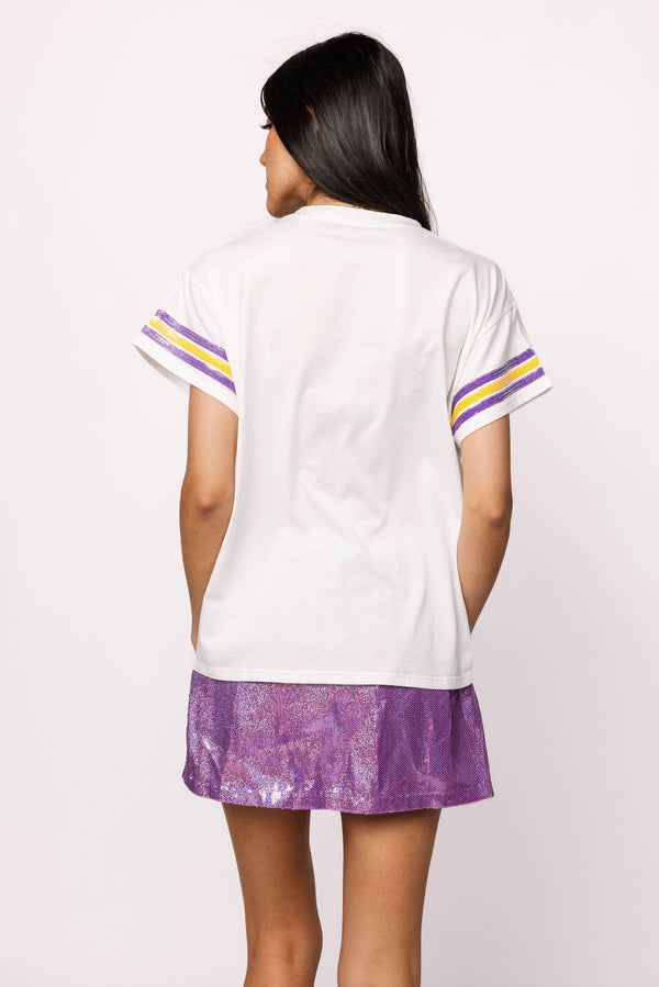 Licensed LSU Flower Mascot Tee- (Women's)