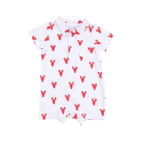 Lobster Bamboo Polo Romper