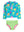 Zipper Rash Guard 2-Piece Swimsuit- Neon Jelly Time
