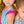 Racerback Flutter Tankini- Neon Star Party