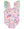 Bow V-Back One Piece Swimsuit- Atlantis Mermaids