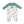 Fishing Things Romper W/ Contrast Sleeves- Frosty Spruce