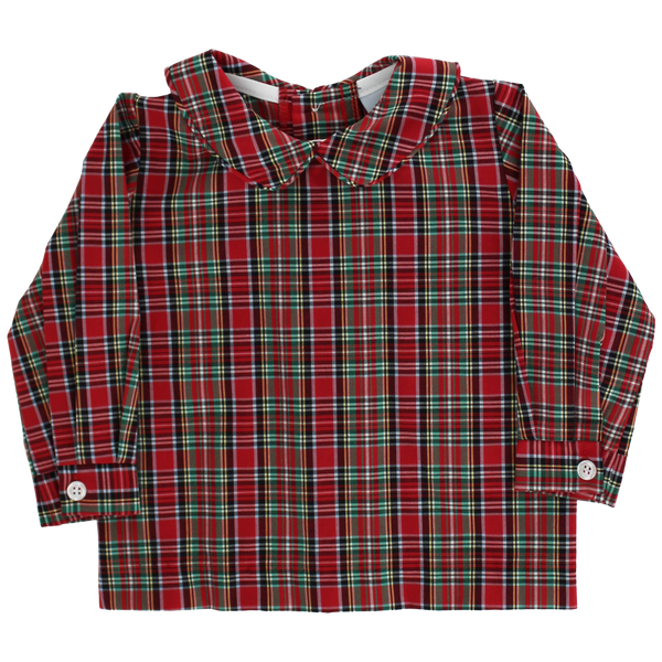 Tartan W/ Navy Cord Piped Shirt