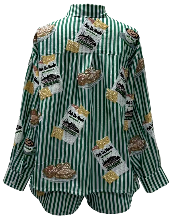 Cafe Du Monde Icon Button Up Top- (Women's)